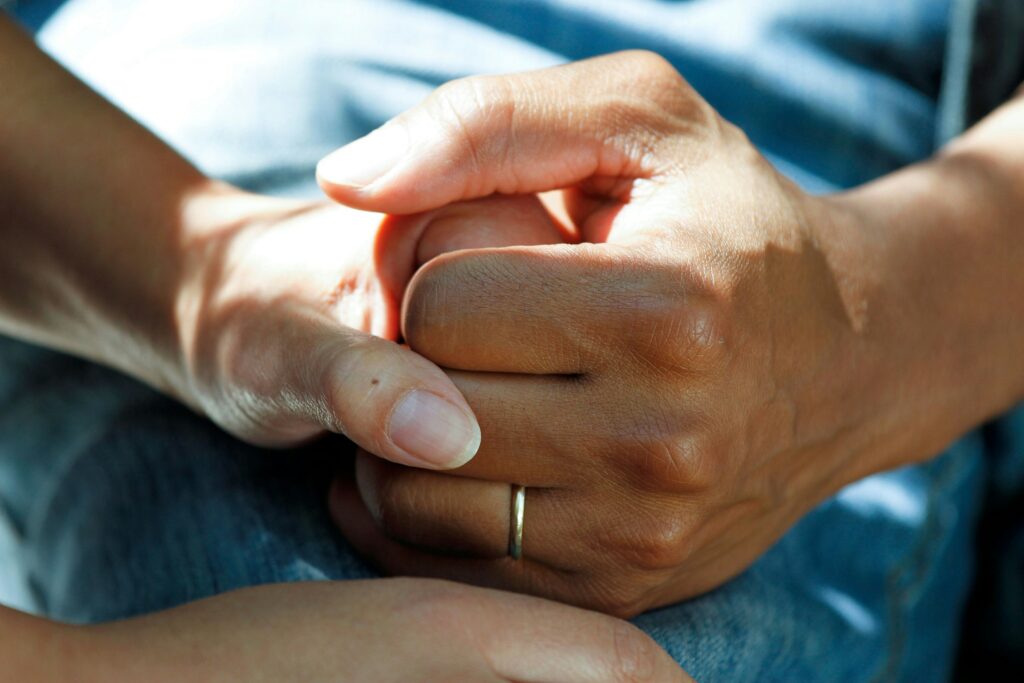Doctor assuring the patient - Care, Just a Call Away